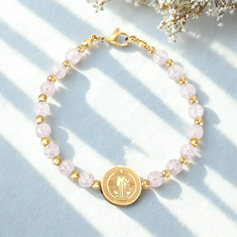 Pulseira Feminina São Bento com Cristais