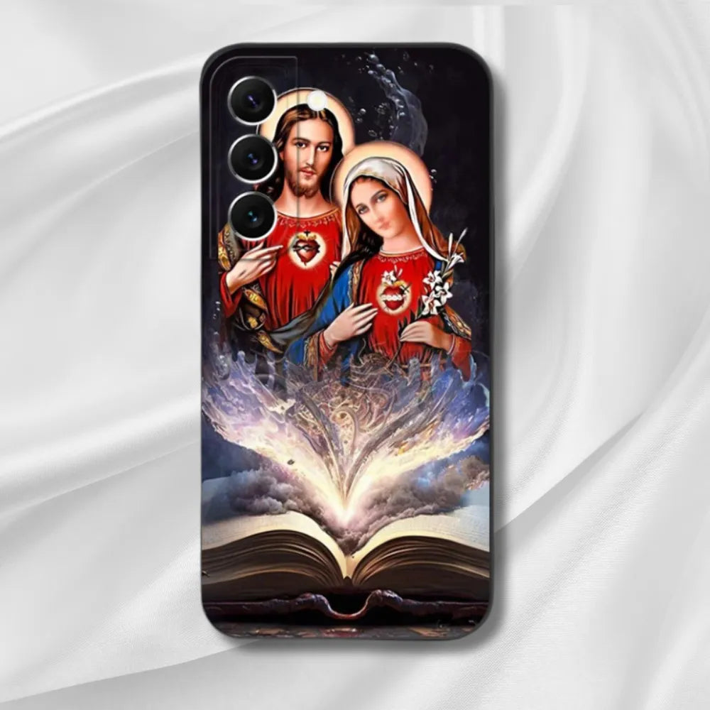 Capa de Celular com Jesus para Samsung Galaxy A55, A35, A25, A15, A05, A05S, M54, M34, M14