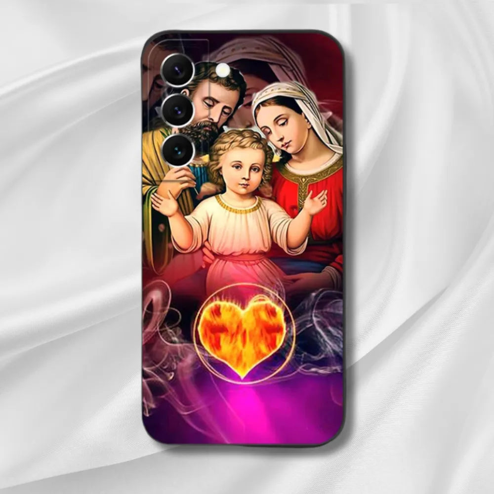Capa de Celular com Jesus para Samsung Galaxy A55, A35, A25, A15, A05, A05S, M54, M34, M14