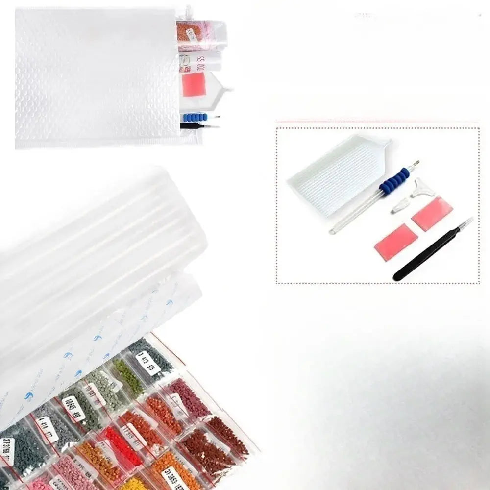 Explore o Kit Pintura Diamante 5D com Jesus e Santa Maria. Arte religiosa perfeita para decoração.