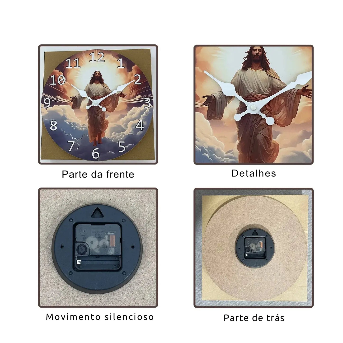 Relógio de Parede Jesus Subindo aos Céus