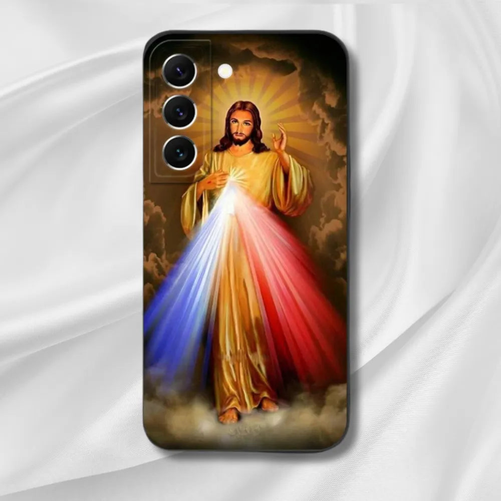 Capa de Celular com Jesus para Samsung Galaxy A55, A35, A25, A15, A05, A05S, M54, M34, M14