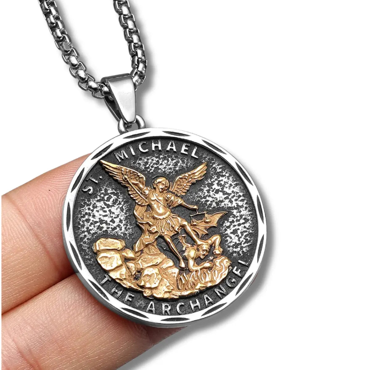 Colar Masculino São Miguel Guardião