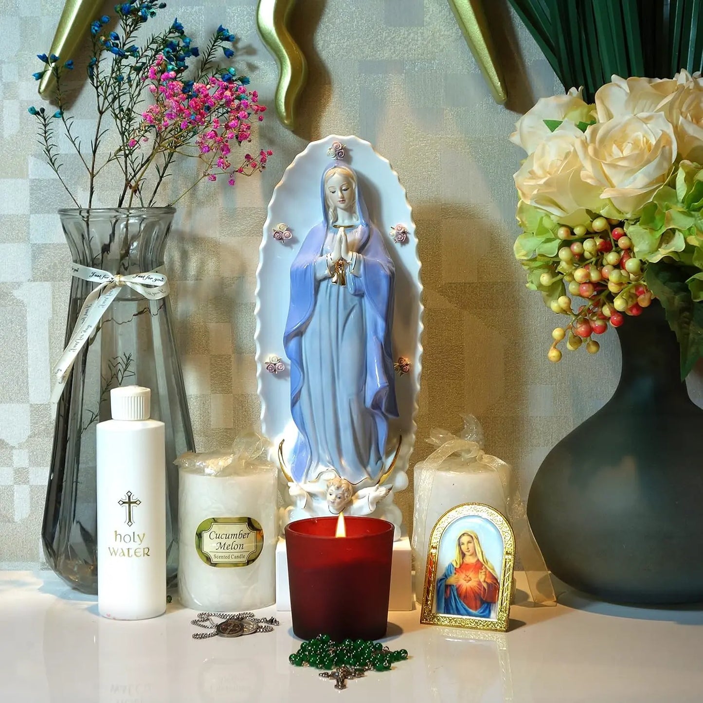 Imagem Nossa Senhora de Guadalupe de Porcelana