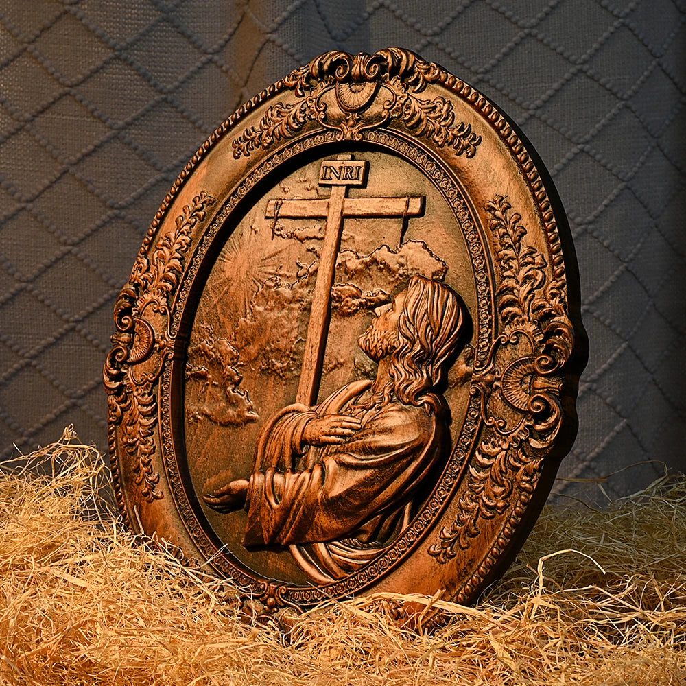 Escultura de Madeira Jesus no Getsêmani - Arte Sacra