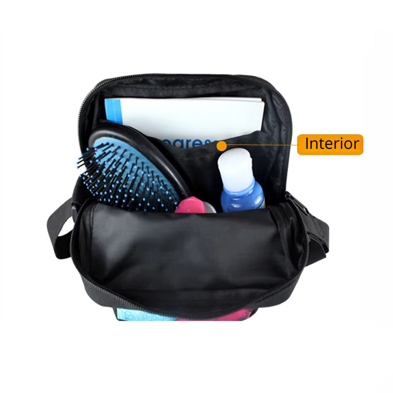 Bolsa Crossbody Cristã com Estampa Religiosa
