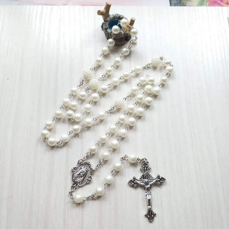 Colar Terço Imaculado Coração de Maria
