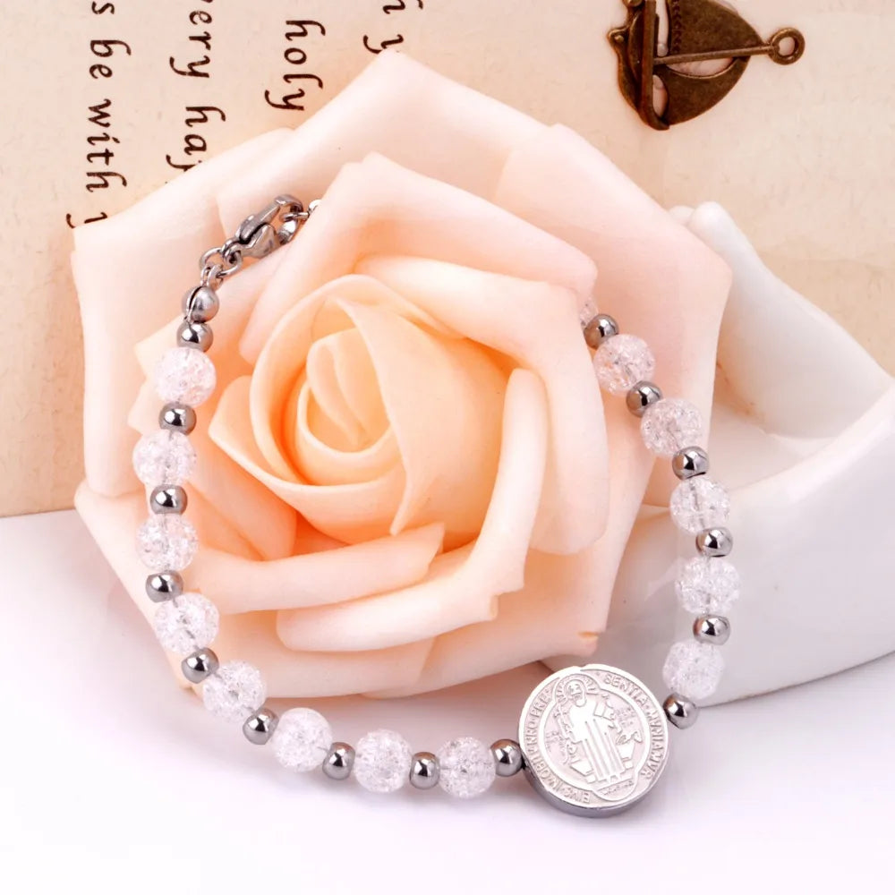 Pulseira Feminina São Bento com Cristais