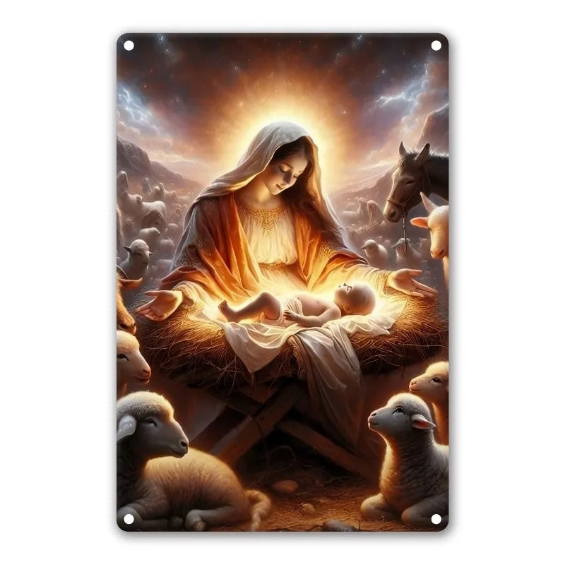 Placa Decorativa Nascimento de Jesus