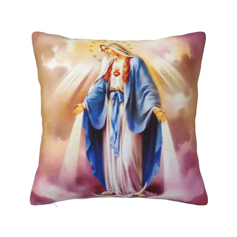 Capa de Almofada Católica Luxo - Sagrados Corações