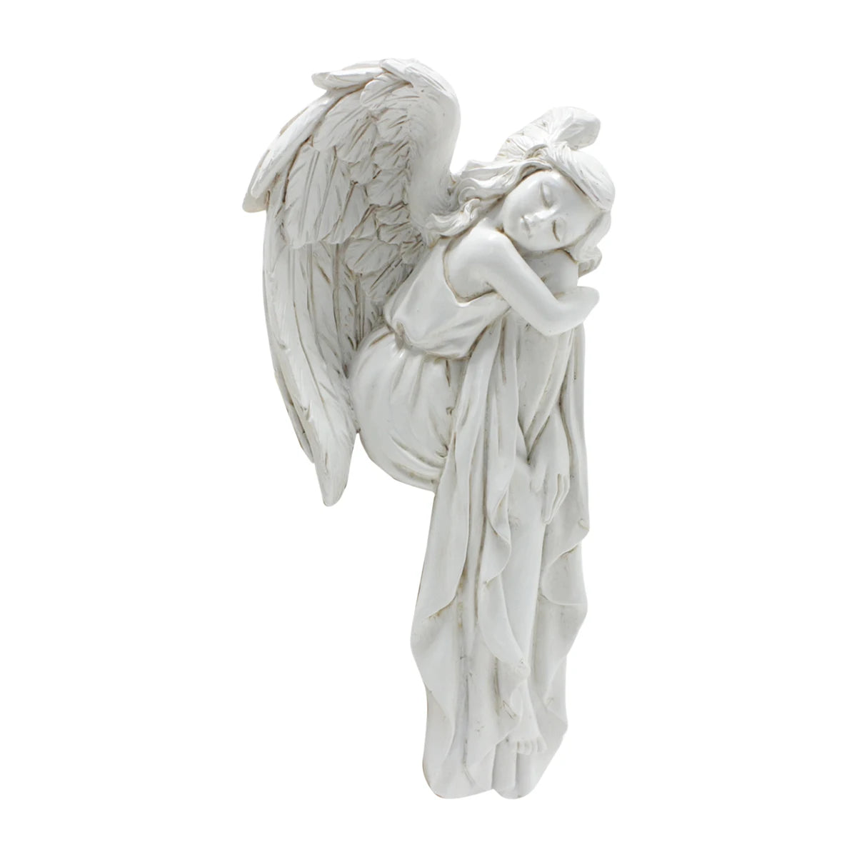 1 anjo direito e moldura da porta de anjo direito ornamento artesanato em resina, ornamento de decoração de casa, anjo requintado protegendo cada pla