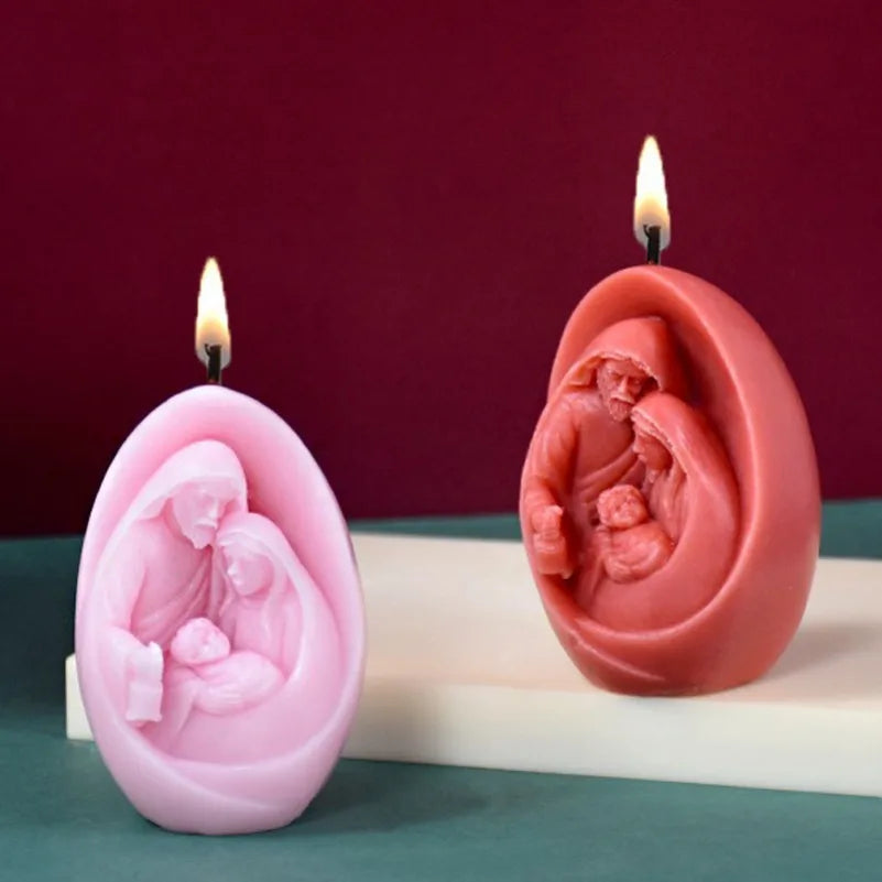 Molde de Silicone 3D Sagrada Família para Artesanato