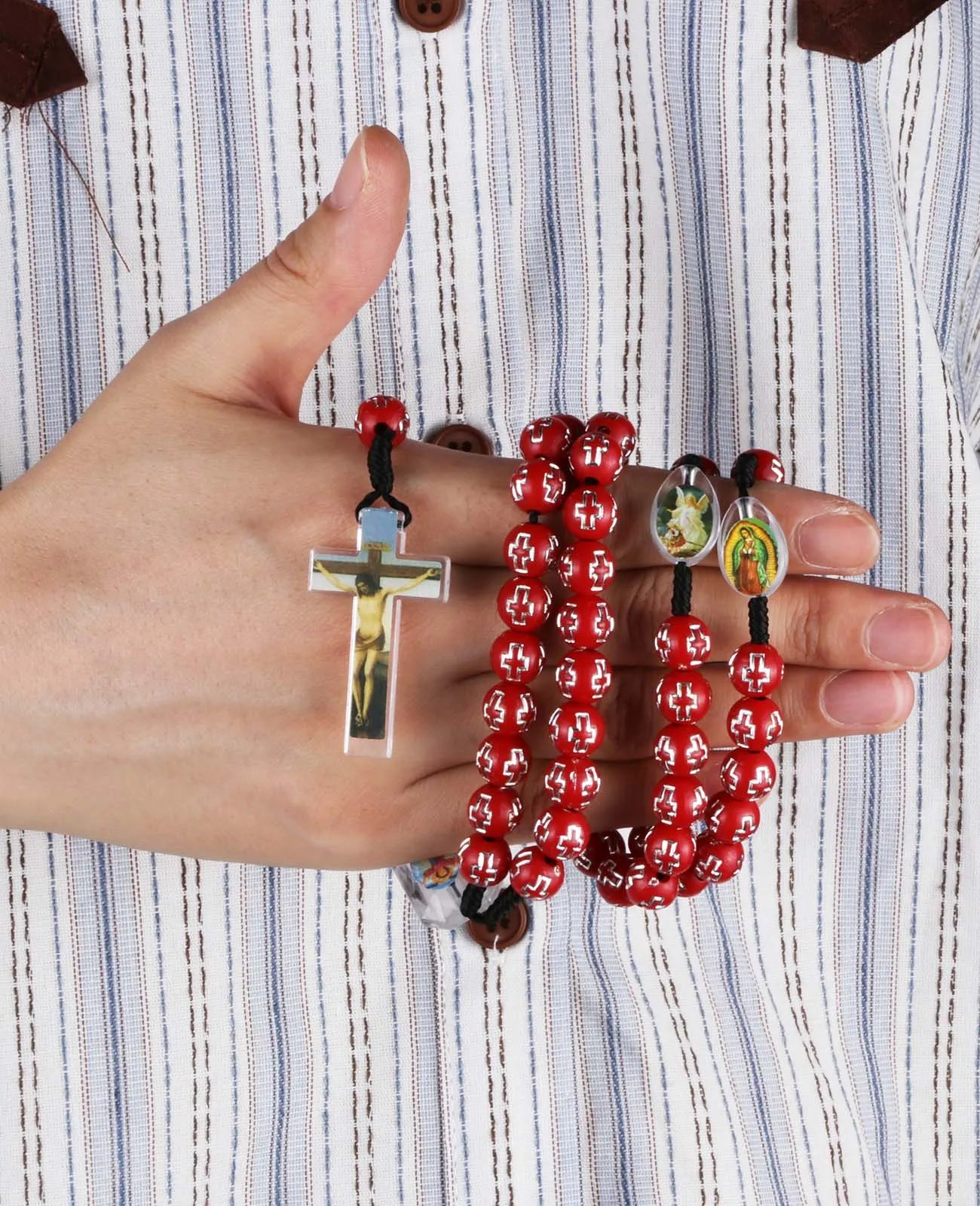 Terço com Imagem de Santos Católicos
