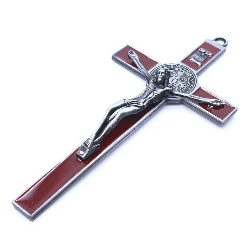 Jesus em pé Cruz Crucifixo Parede, Relíquias da Igreja, Casa Antiga, Decoração Capela, 1Pc