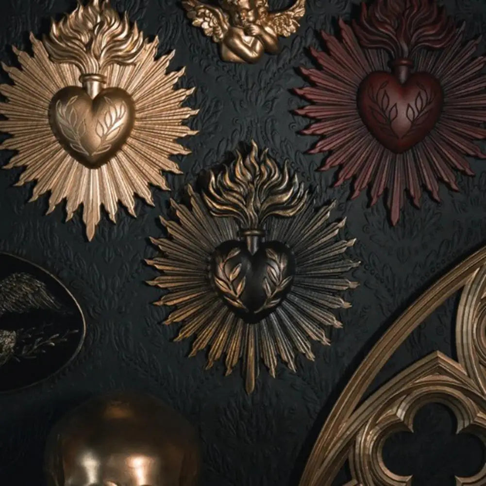 Placa de Parede Imaculado Coração de Maria – Arte e Devoção
