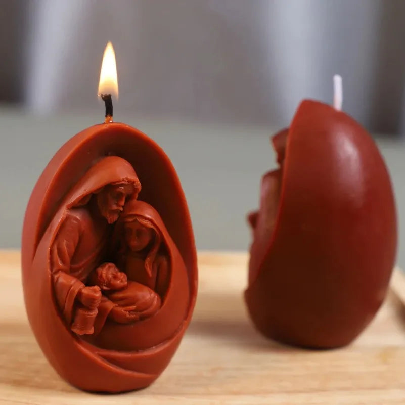 Molde de Silicone 3D Sagrada Família para Artesanato