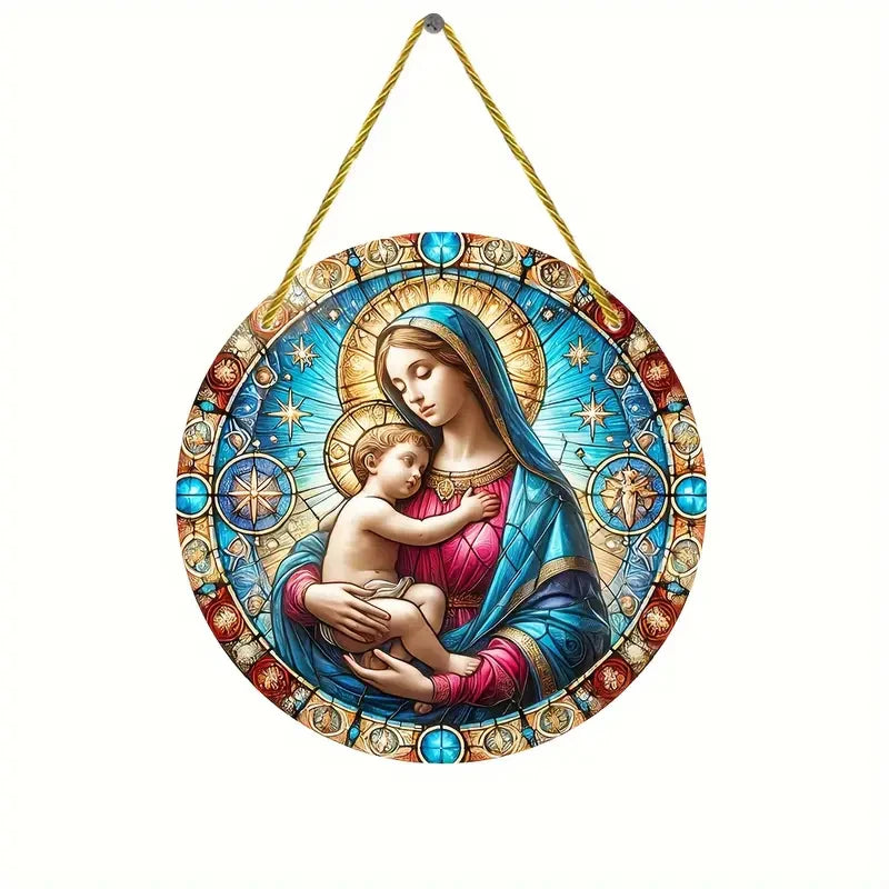 Apanhador de Sol Cristão Maria - Decoração Acrílica