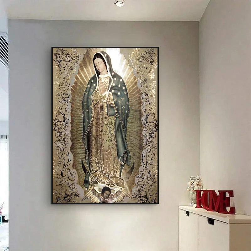 Arte em Tela da Virgem de Guadalupe - Inspiração e Fé