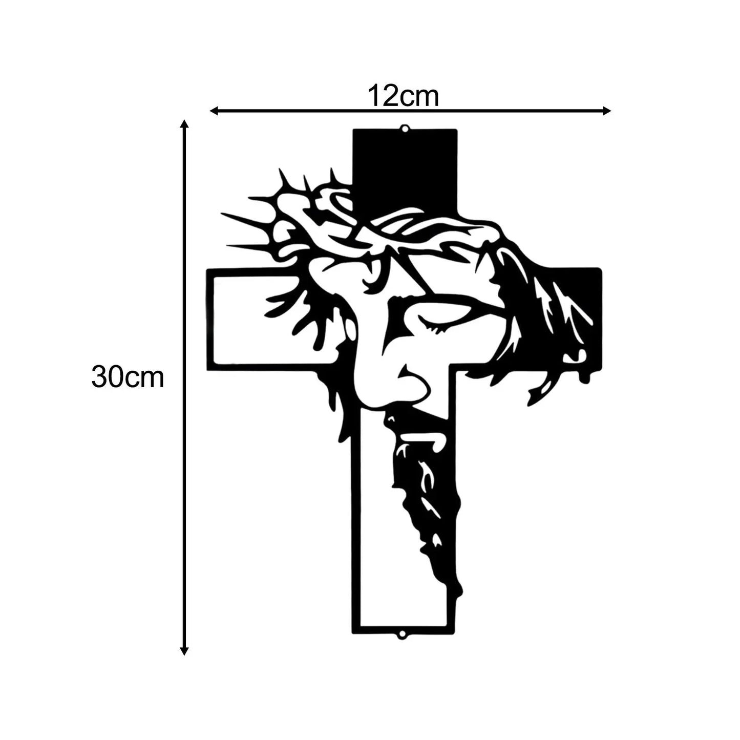 Cruz de Parede com Escultura de Jesus - Decoração Religiosa