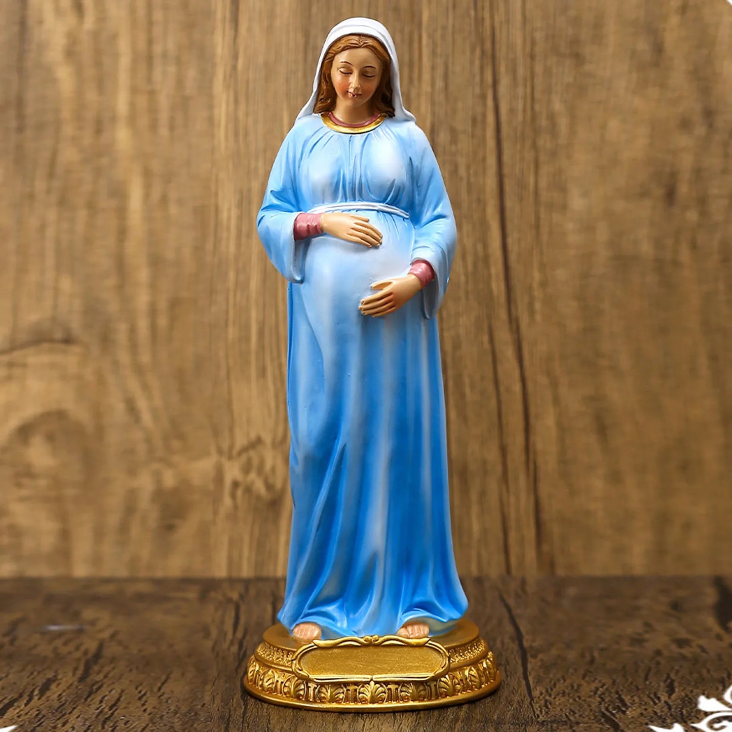 Imagem de Nossa Senhora Grávida em Resina 21cm
