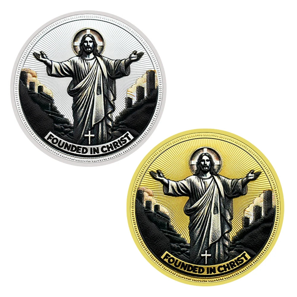 Moeda Comemorativa Cristã Tridimensional - Coleção Exclusiva