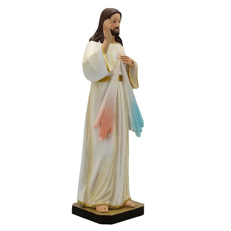 Imagem de Jesus Misericordioso em Resina - Decoração Católica