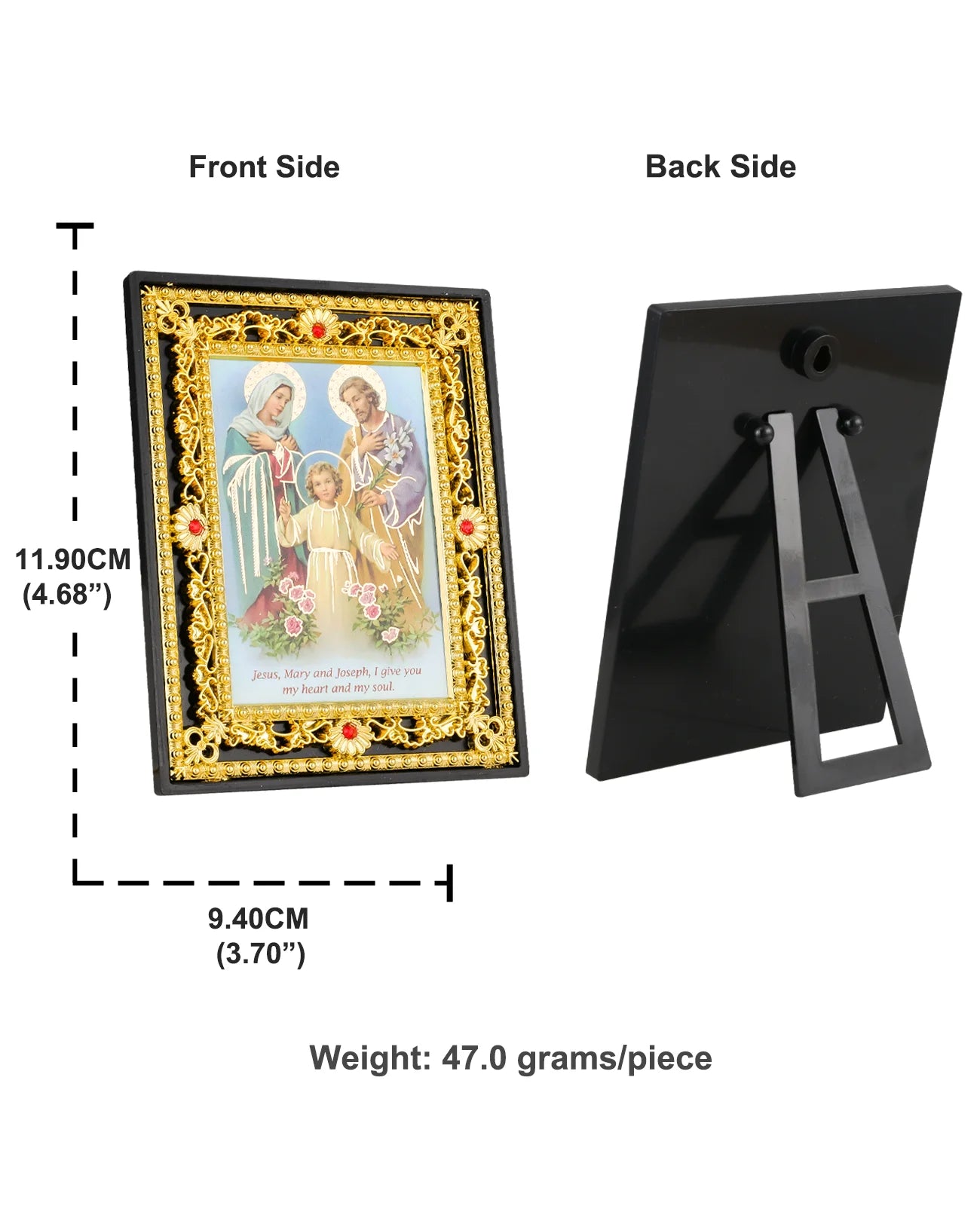 Moldura Decorativa Sagrada Família e Santos Católicos
