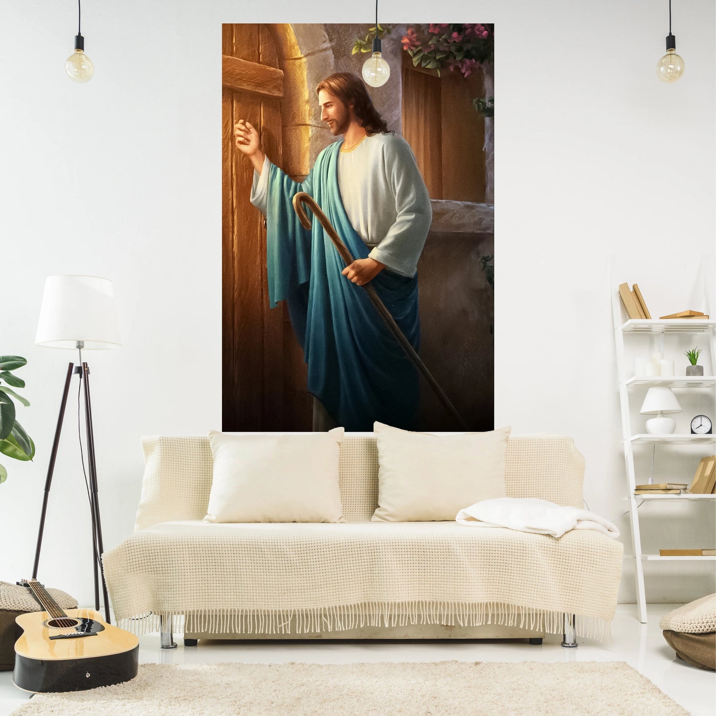 Tapeçaria Jesus Cristo Bate à Porta - Decoração Religiosa