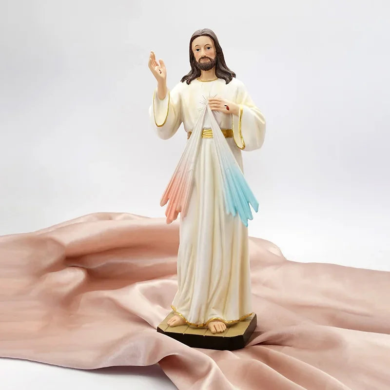 Imagem de Jesus Misericordioso em Resina - Decoração Católica