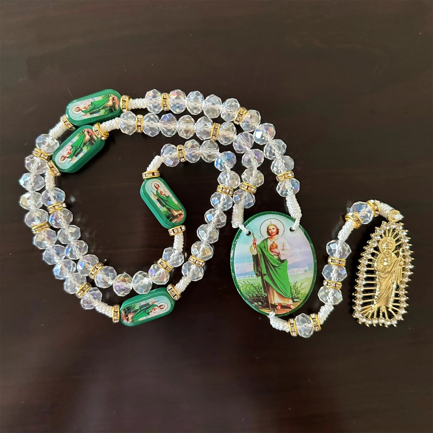 Terço de São Judas de Cristal