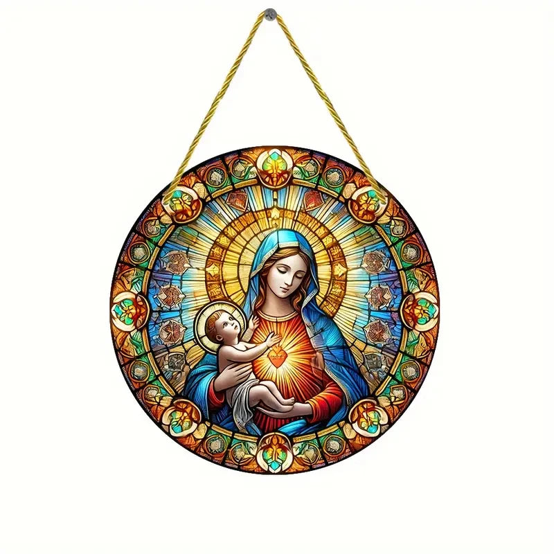 Apanhador de Sol Cristão Maria - Decoração Acrílica