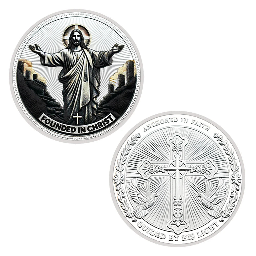 Moeda Comemorativa Cristã Tridimensional - Coleção Exclusiva
