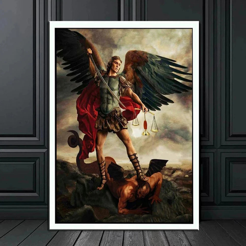 Arte Sacra em Tela: Arcanjo Miguel