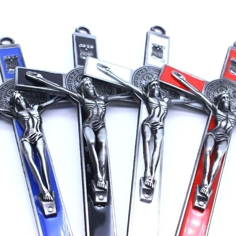 Jesus em pé Cruz Crucifixo Parede, Relíquias da Igreja, Casa Antiga, Decoração Capela, 1Pc