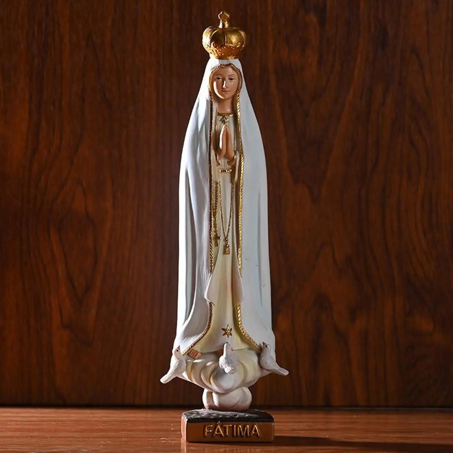 Imagem de Nossa Senhora de Fátima em Resina 21cm