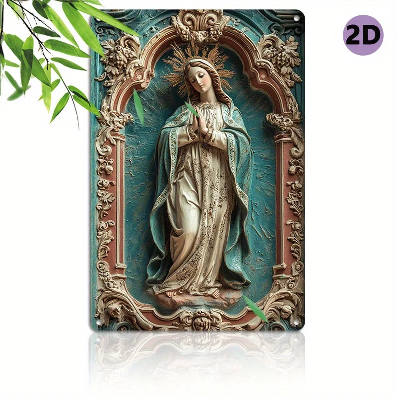 Placa Decorativa Nossa Senhora Orando