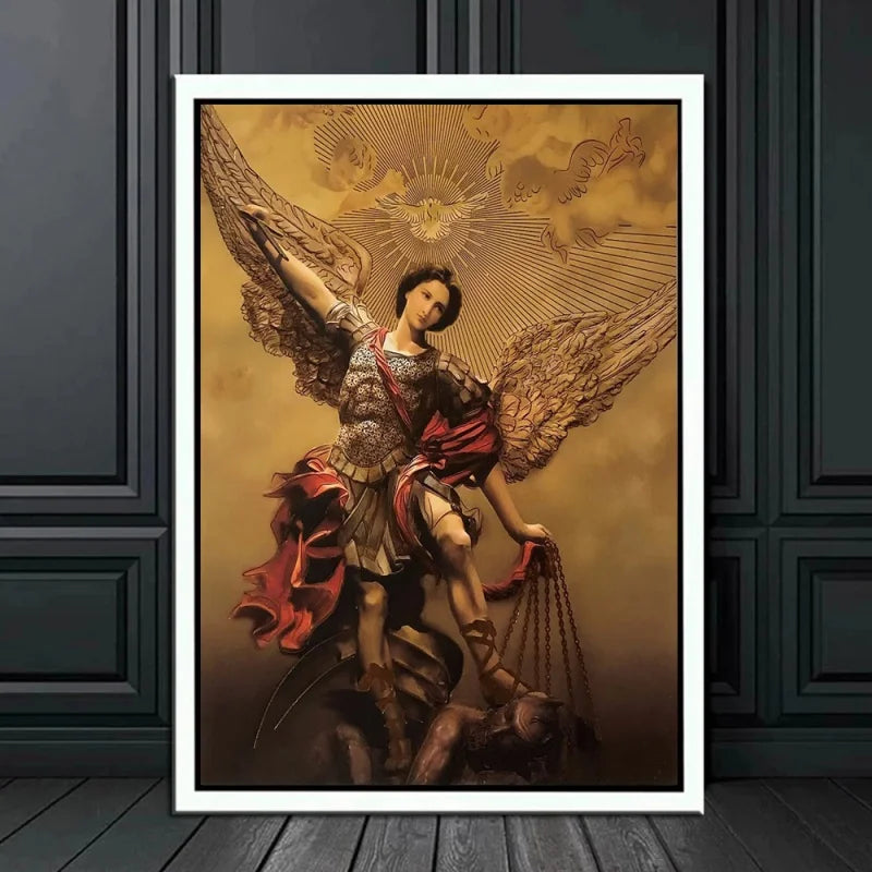 Arte Sacra em Tela: Arcanjo Miguel