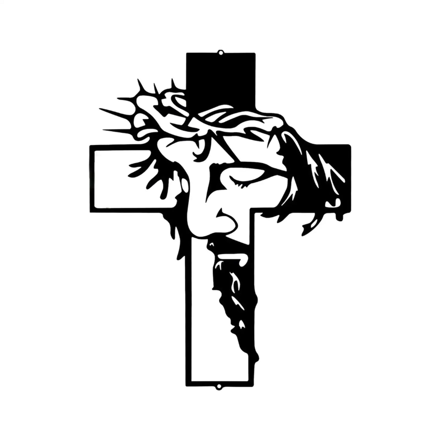 Cruz de Parede com Escultura de Jesus - Decoração Religiosa