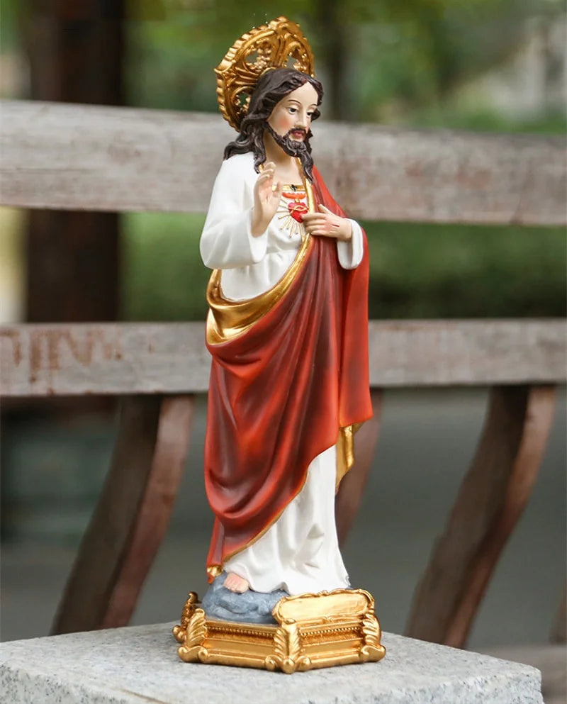 Imagem Sagrado Coração de Jesus em Resina - Beleza e Espiritualidade