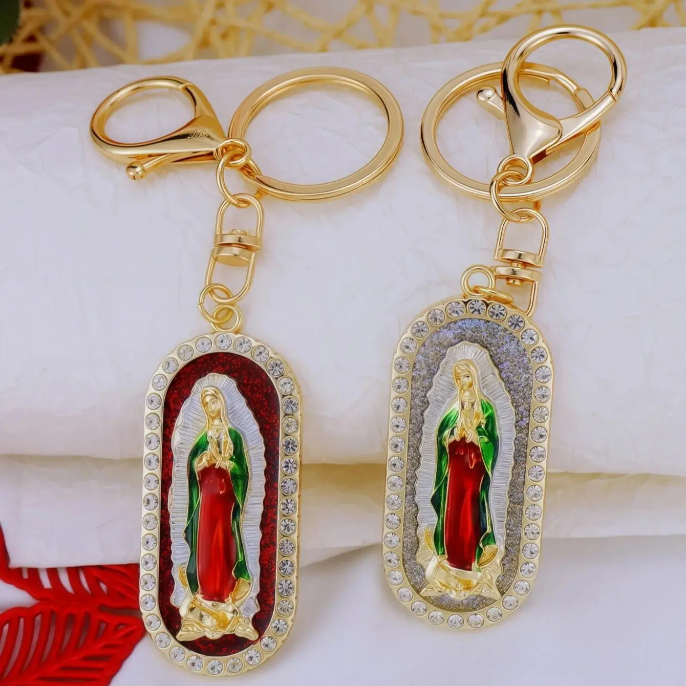 Chaveiro Dourado Nossa Senhora de Guadalupe