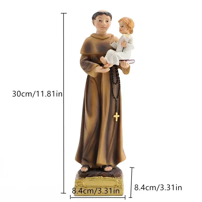 Estátua de Santo Antônio em Resina - 20/30cm