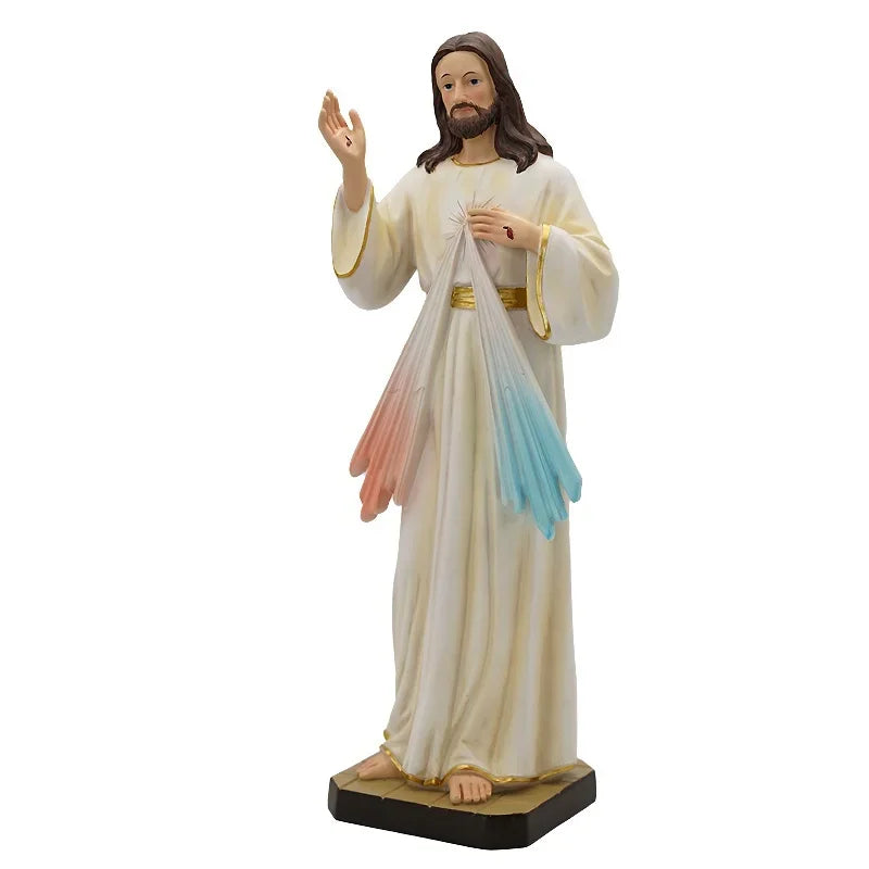 Imagem de Jesus Misericordioso em Resina - Decoração Católica