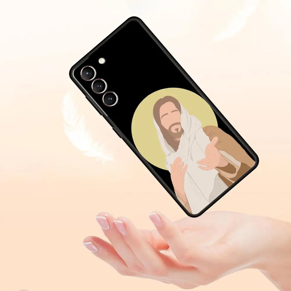 Capa Religiosa para Samsung Galaxy - Fé e Proteção