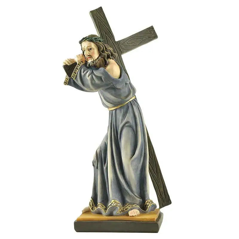 Estátua de jesus cruz decoração para casa artesanato decorações da igreja presente católico resina jesus estatuetas jesus estátua de resina jesus