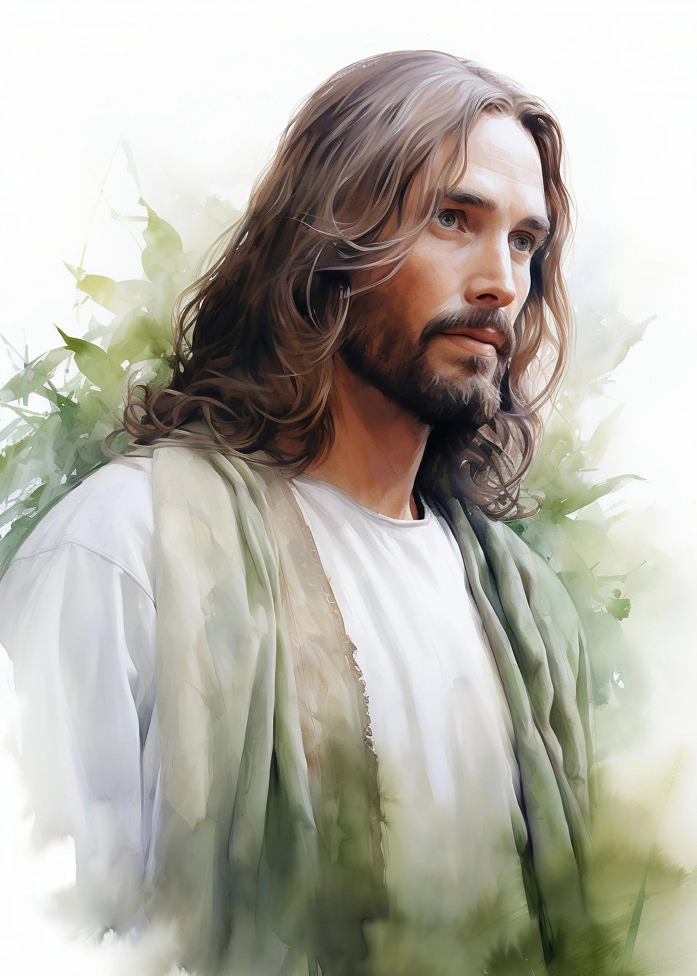 Pintura em Tela de Jesus Andando na Água