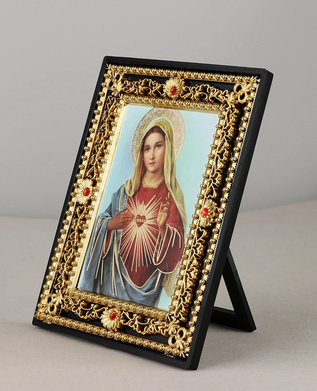 Moldura Decorativa Sagrada Família e Santos Católicos