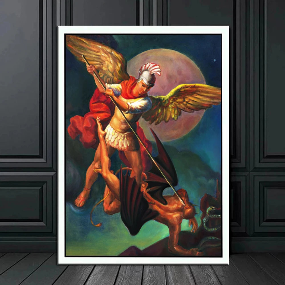 Arte Sacra em Tela: Arcanjo Miguel