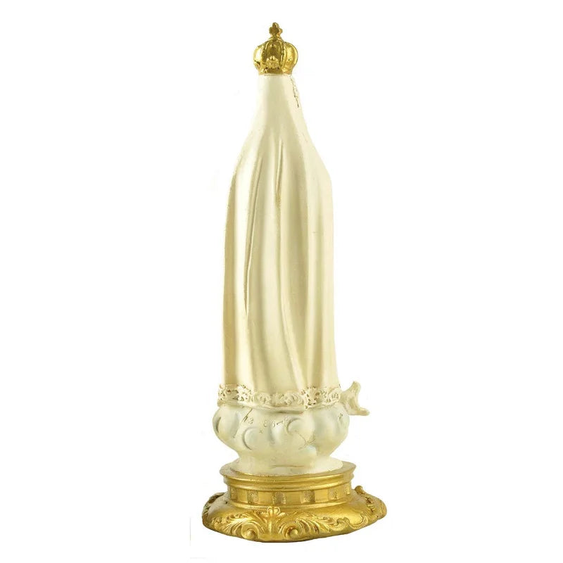 Imagem de Nossa Senhora de Fátima em Resina 20cm Base Redonda