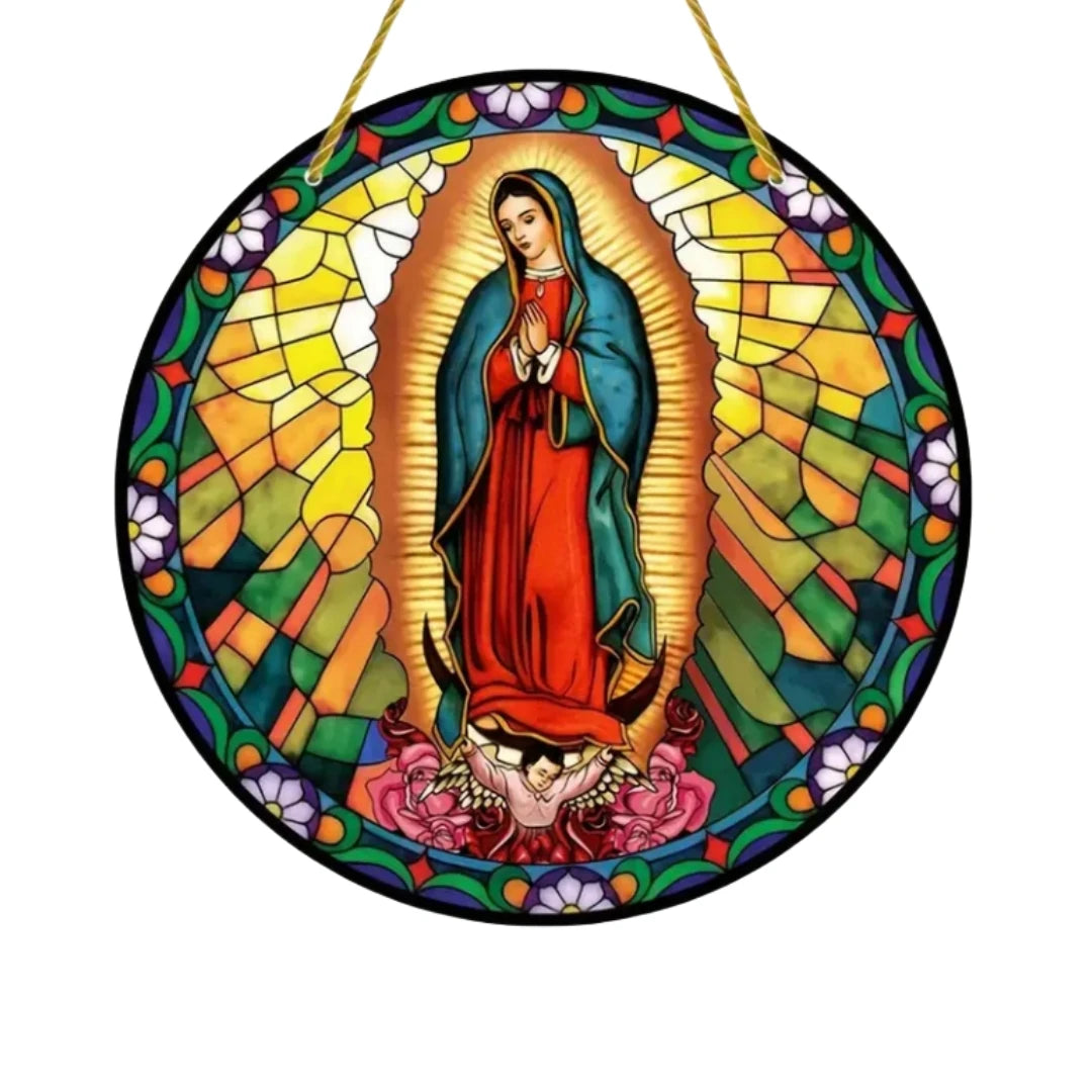 Apanhador de Sol Cristão Maria - Decoração Acrílica
