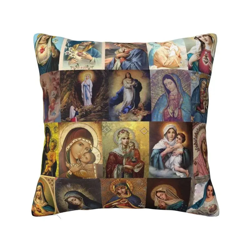 Capa de Almofada Católica Luxo - Sagrados Corações